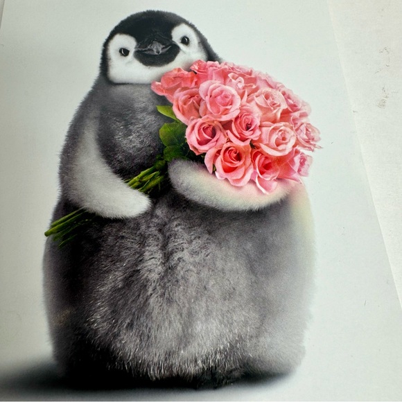 8 Avanti Greeting cards- baby penguin with pink roses
Holiday: Valentines Day - Picture 3 of 8